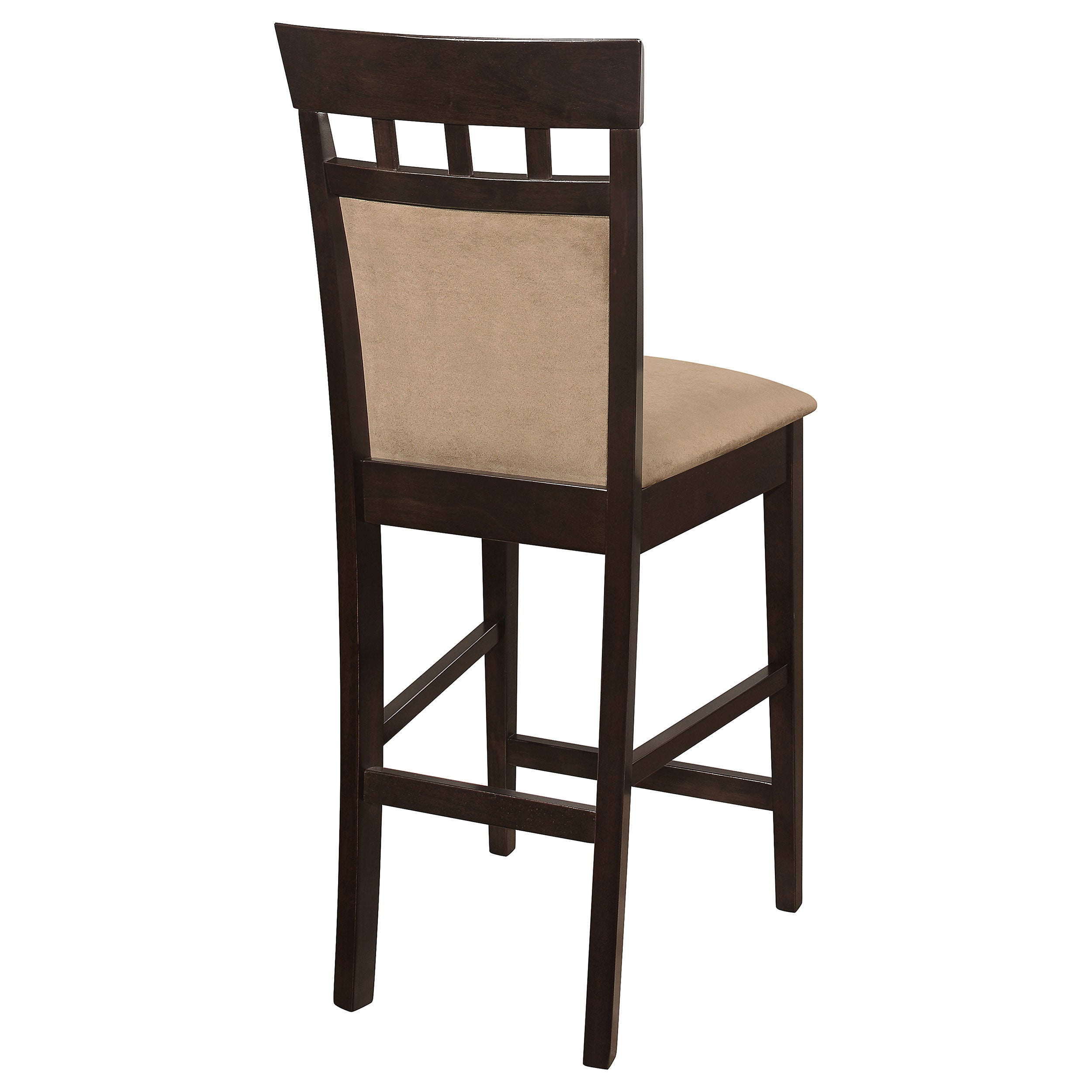 Gabriel Upholstered Counter Height Stools Cappuccino and Beige (Set of 2)