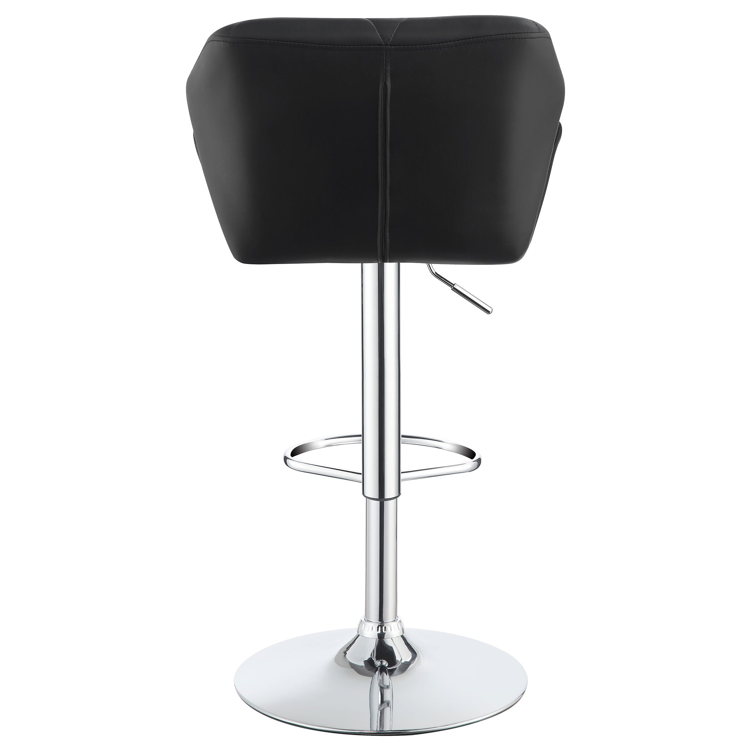 Berrington Adjustable Bar Stools Chrome and White (Set of 2)