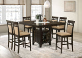 Gabriel  Square Counter Height Dining Set Cappuccino