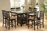 Gabriel  Square Counter Height Dining Set Cappuccino