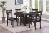 Lavon  Dining Room Set Espresso and Black