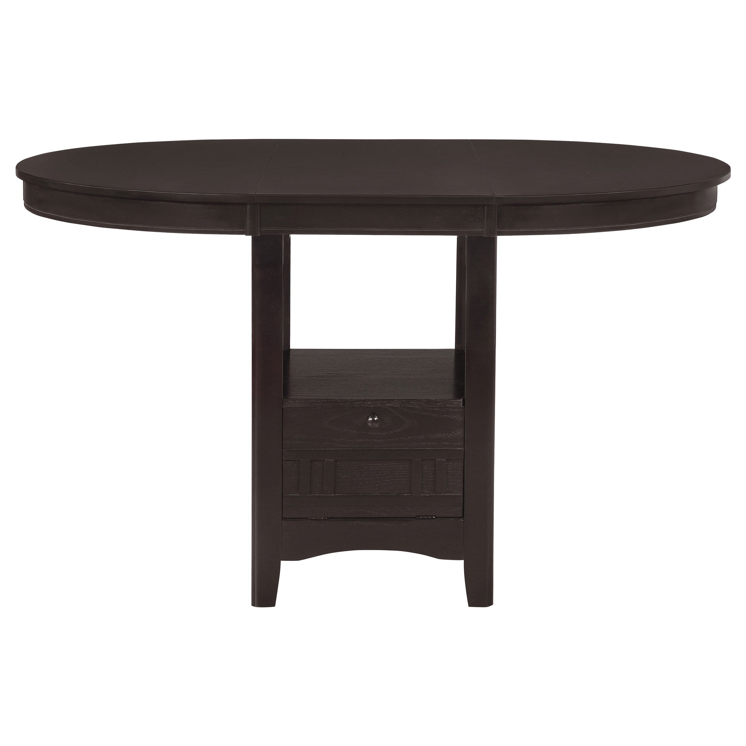 Lavon  Counter Height Dining Room Set Espresso and Black