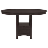 Lavon  Counter Height Dining Room Set Espresso and Black