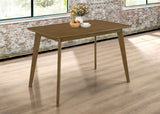 Kersey Dining Table with Angled Legs Chestnut