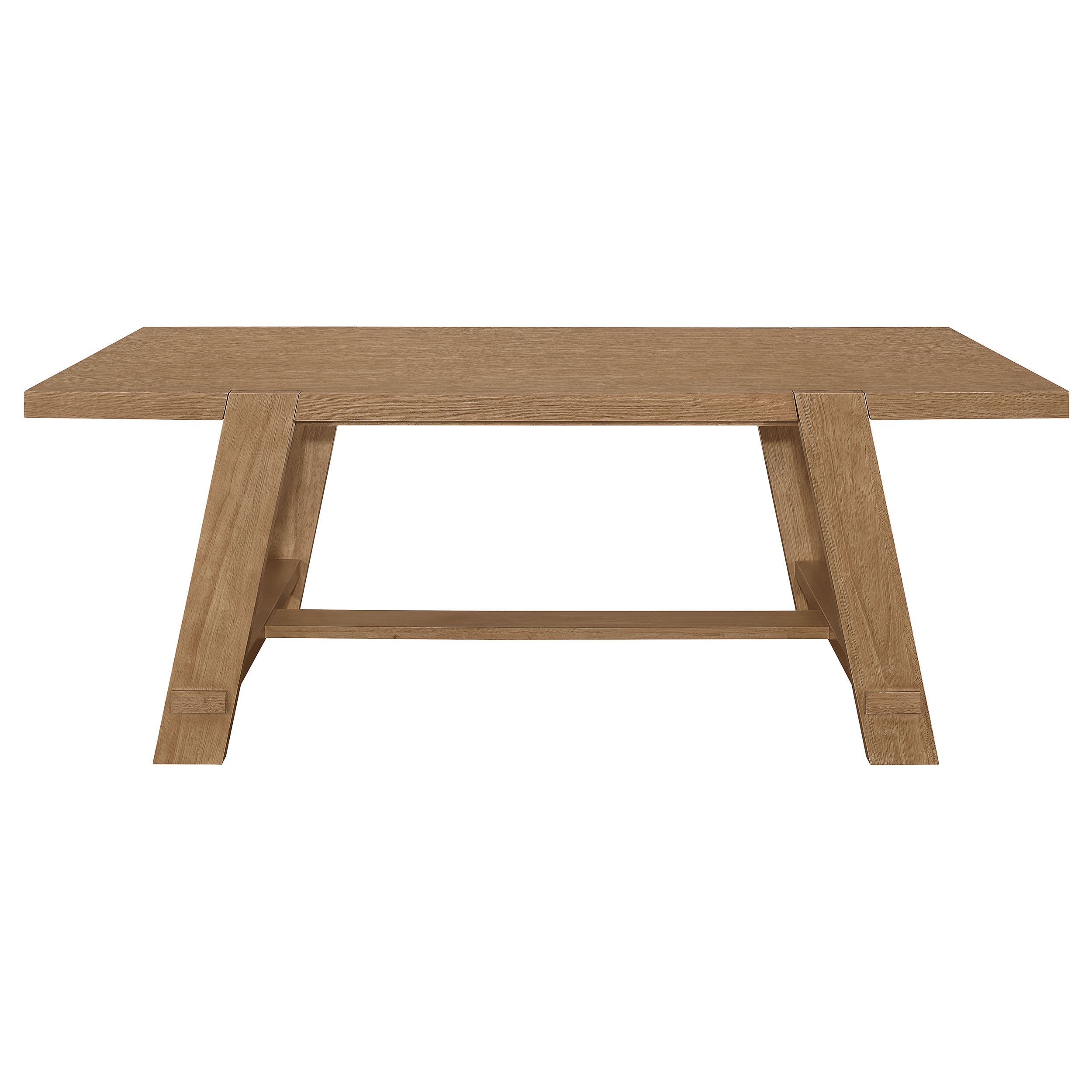 Sharon Rectangular Trestle Base Dining Table Blue and Brown