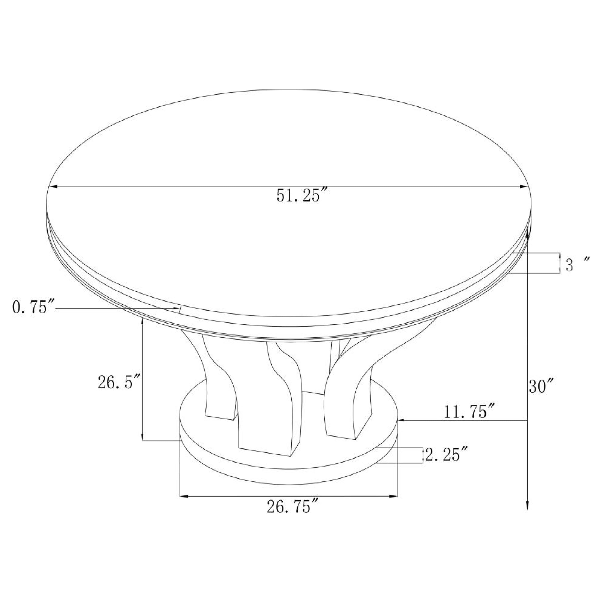 Anchorage  Round Dining Set Chrome