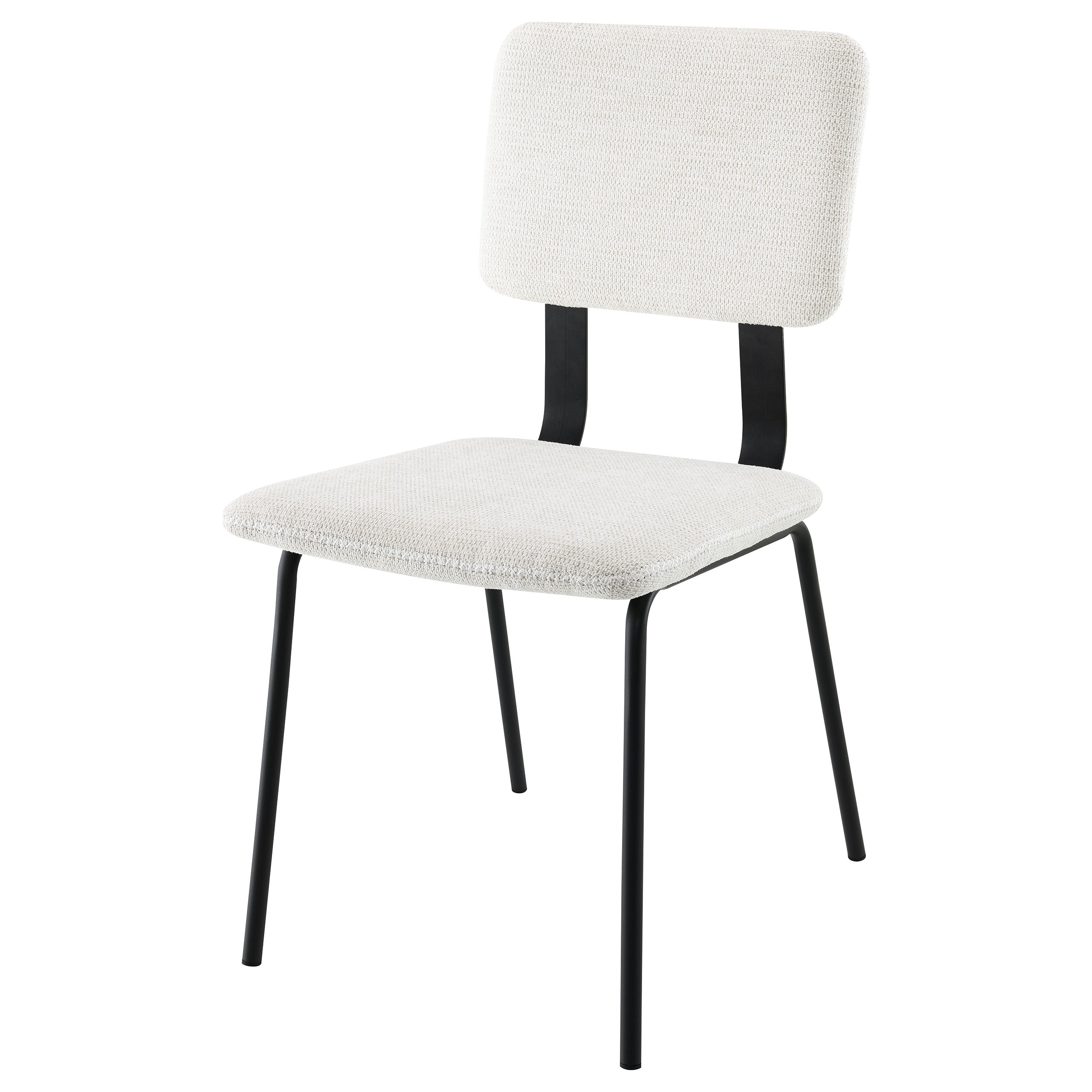 Calla Fabric Upholstered Dining Side Chair White (Set of 2)