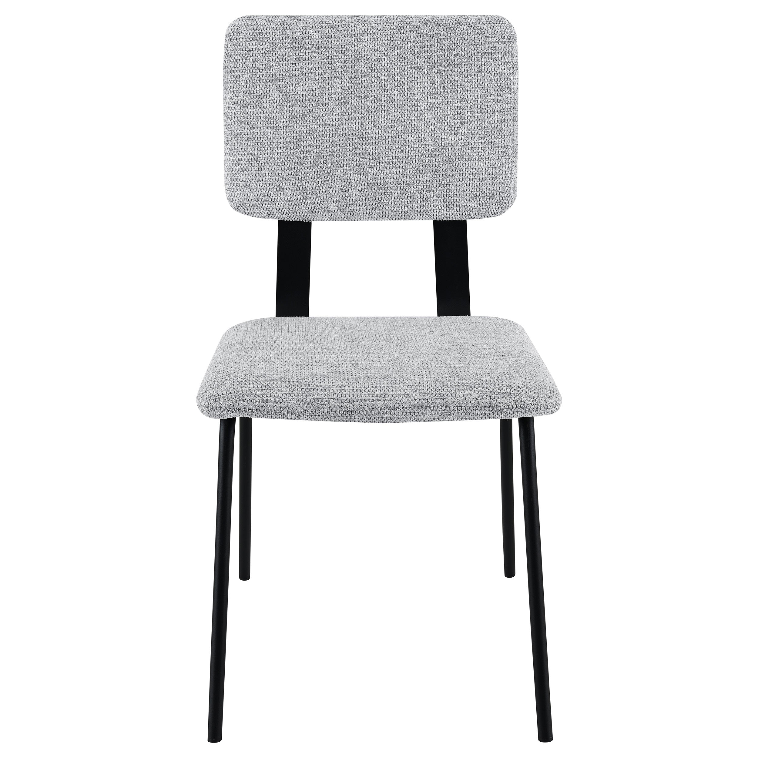 Calla Fabric Upholstered Dining Side Chair Grey (Set of 2)