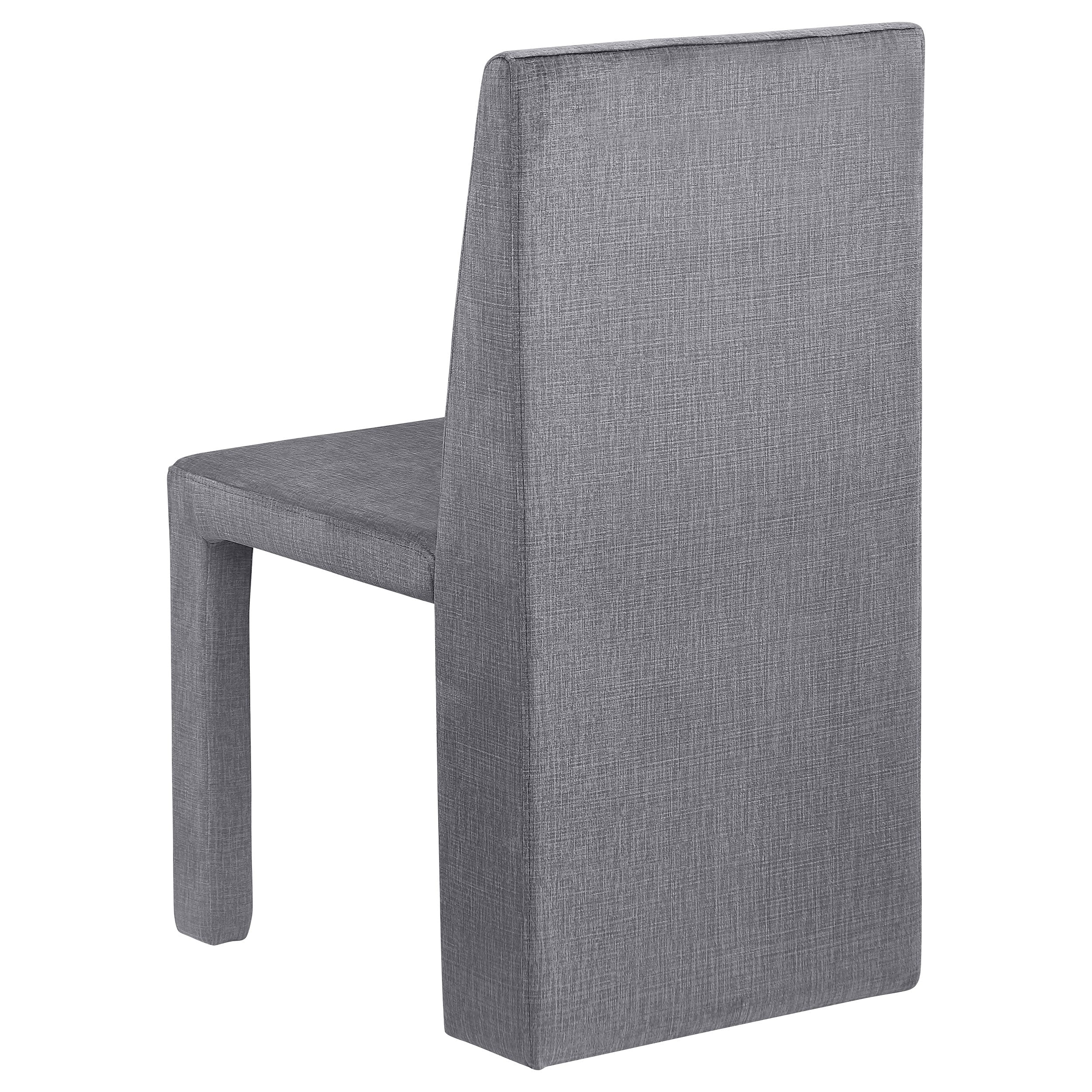 Tordera Velvet Upholstered Dining Side Chair Grey (Set of 2)