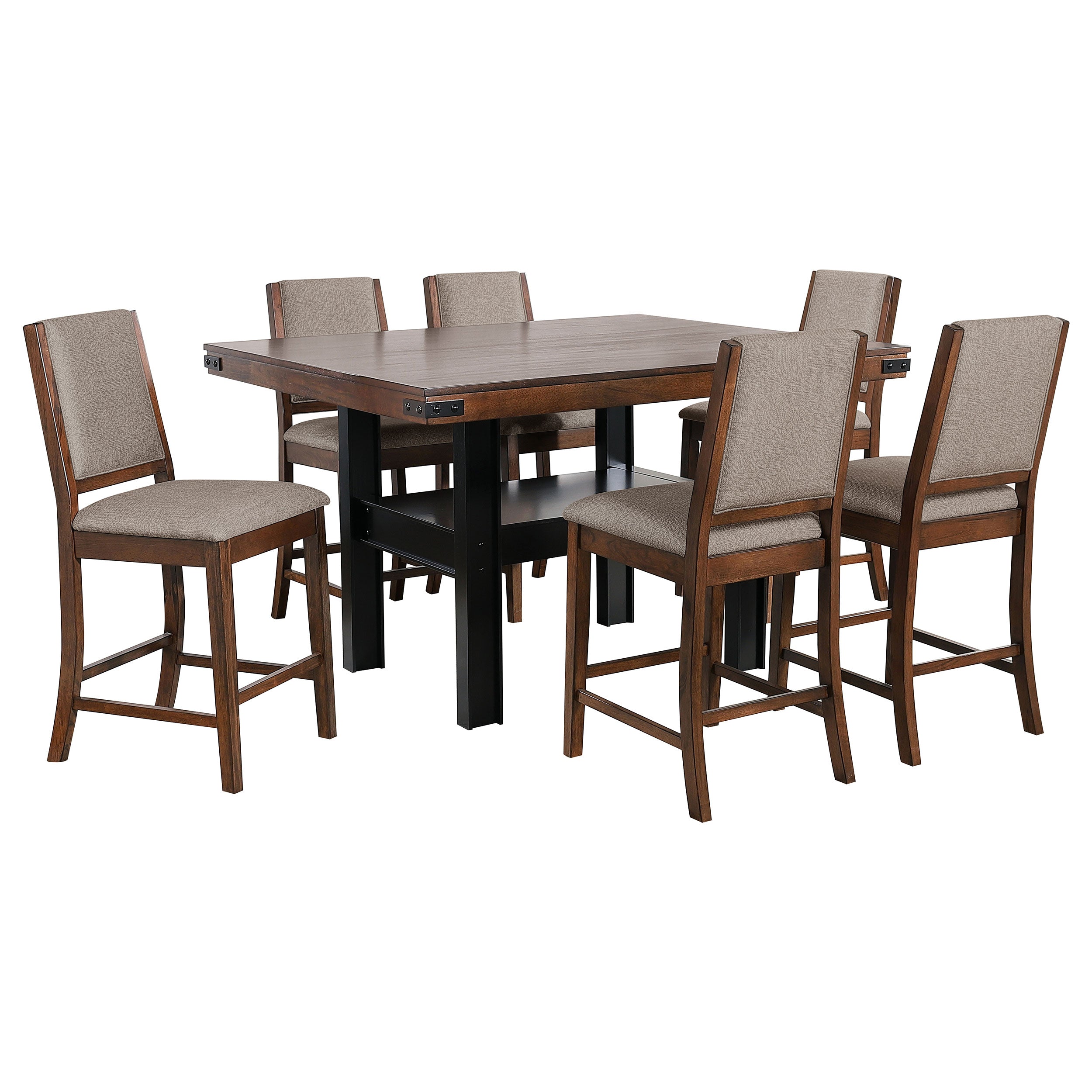 Patterson  Counter Height Dining Set Mango Oak