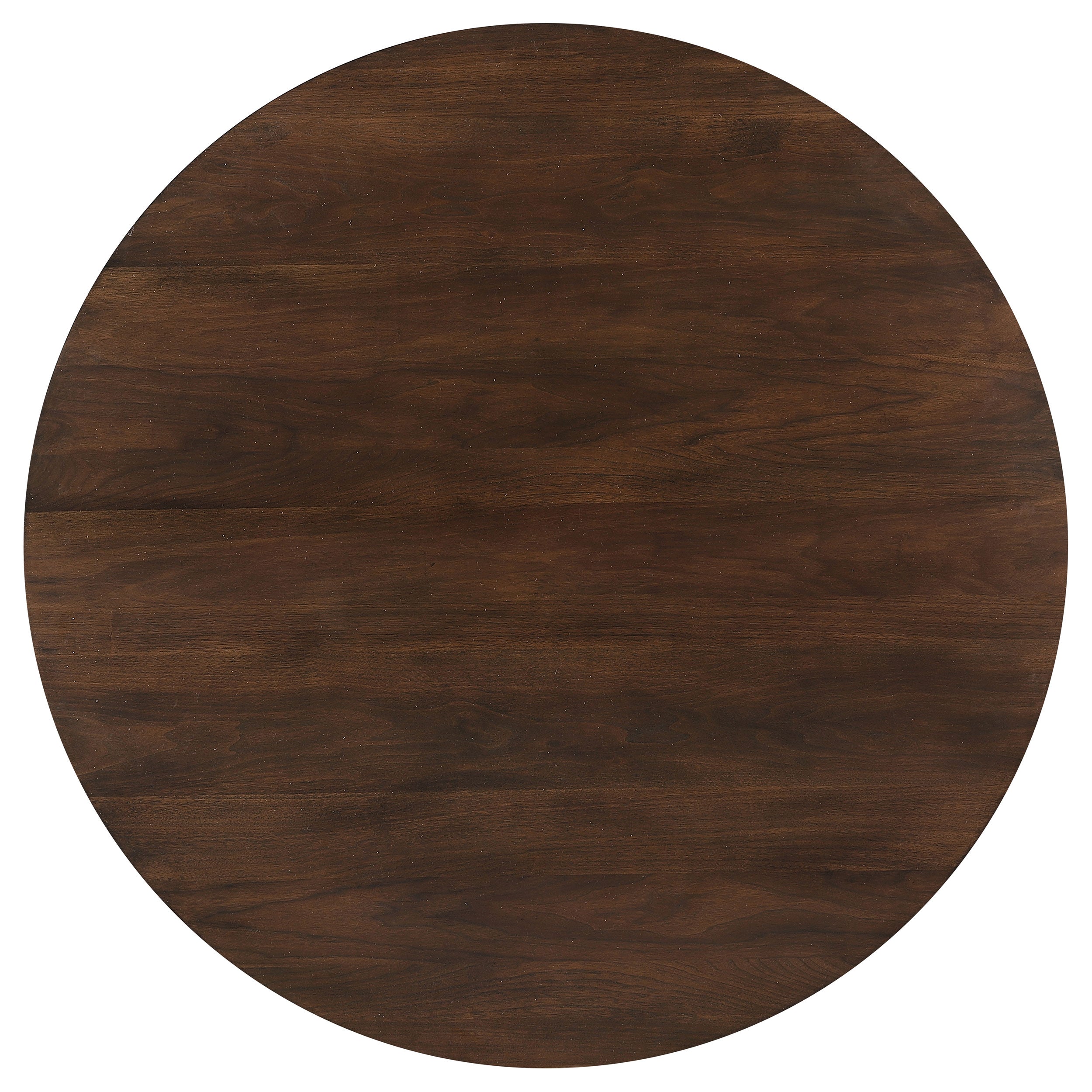 Everton Round 53-inch Wood Dining Table Dark Walnut