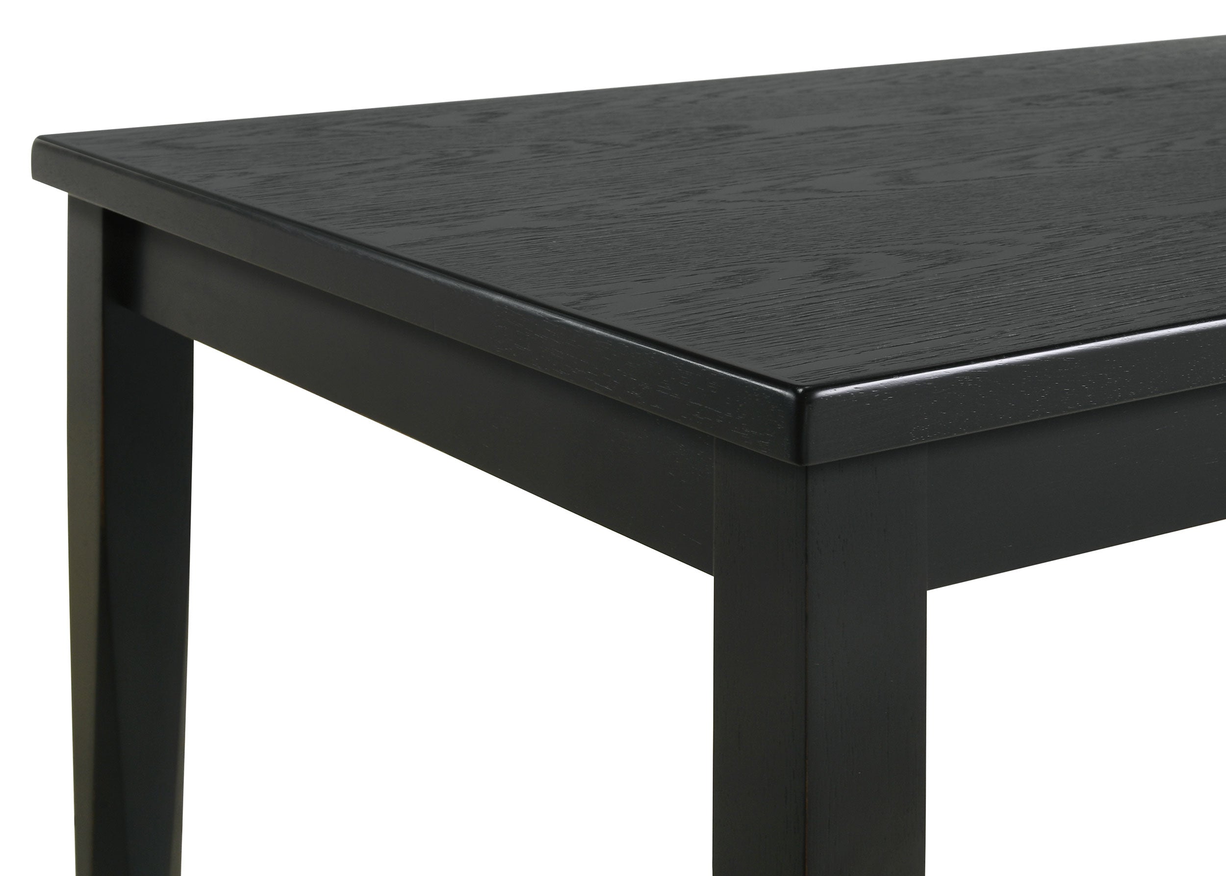 Appleton  Rectangular Wood Dining Table Set Black Washed and Light Grey