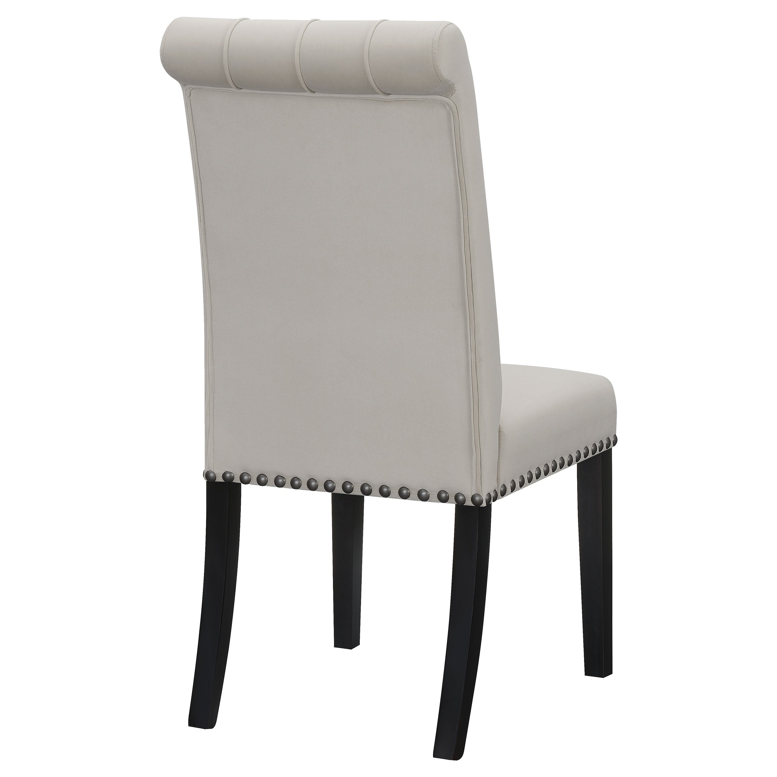 Alana Upholstered Tufted Side Chairs with Nailhead Trim (Set of 2)