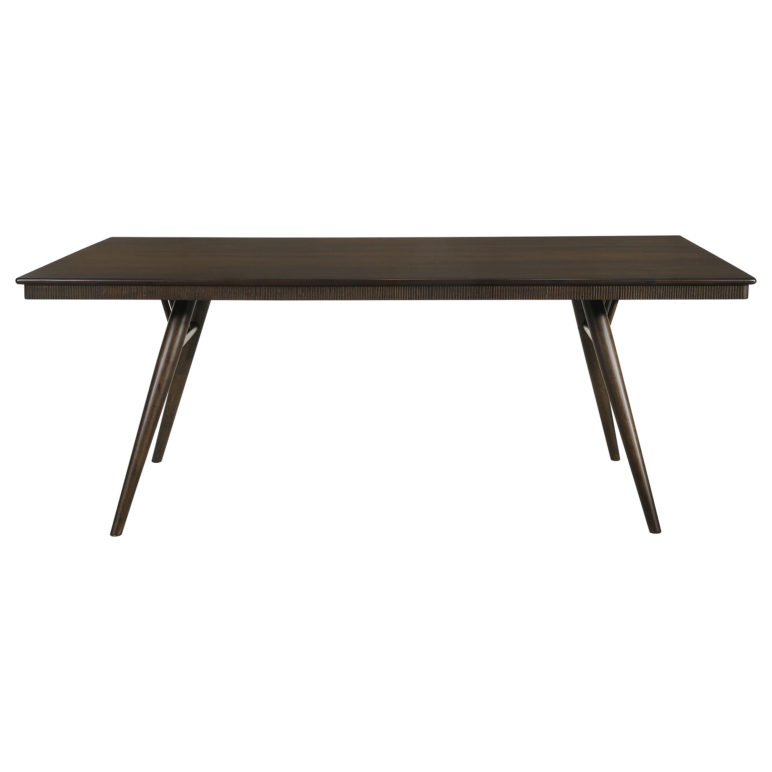 Wes  Rectangular Dining Set Grey and Dark Walnut