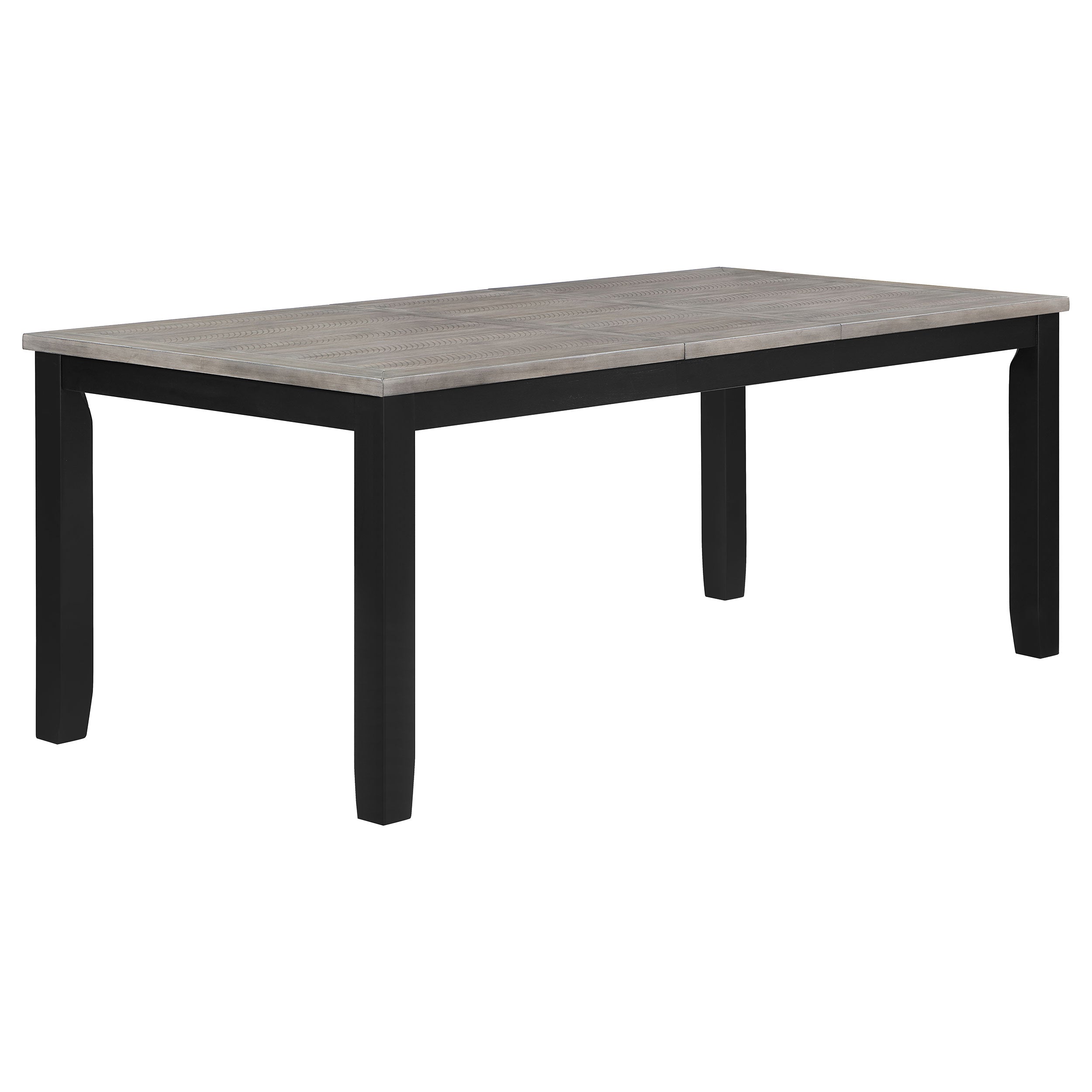 Elodie  Dining Table Set with Extension Leaf Grey and Black