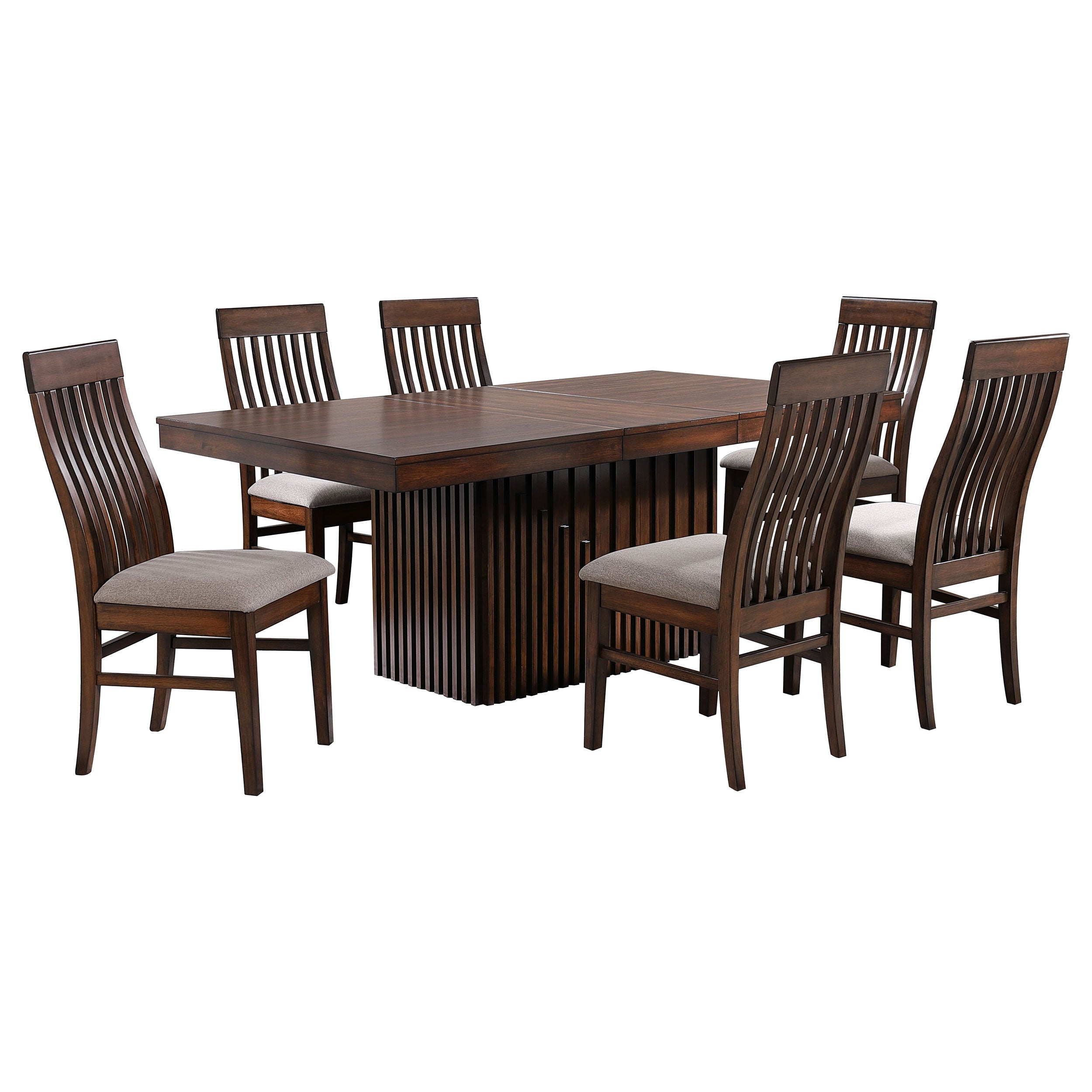 Briarwood  Rectangular Dining Set with Removable Extension Leaf Mango Oak