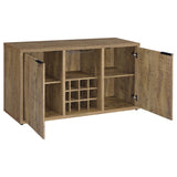 Jamestown 2-door Dining Sideboard Buffet with Wine Storage Mango Brown