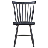 Hollyoak Windsor Wood Dining Side Chair Black (Set of 2)