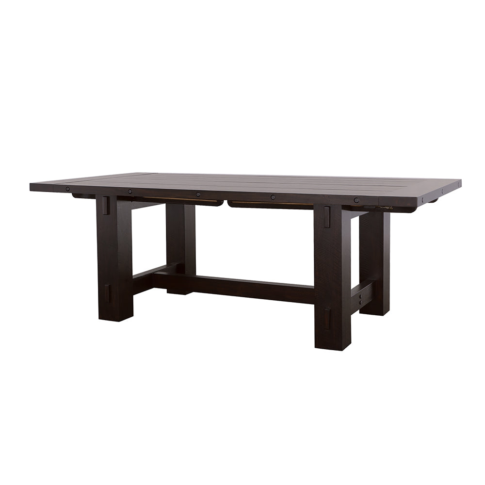 Calandra Rectangle Dining Table with Extension Leaf Vintage Java