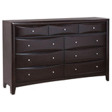 Phoenix 9-drawer Dresser Deep Cappuccino