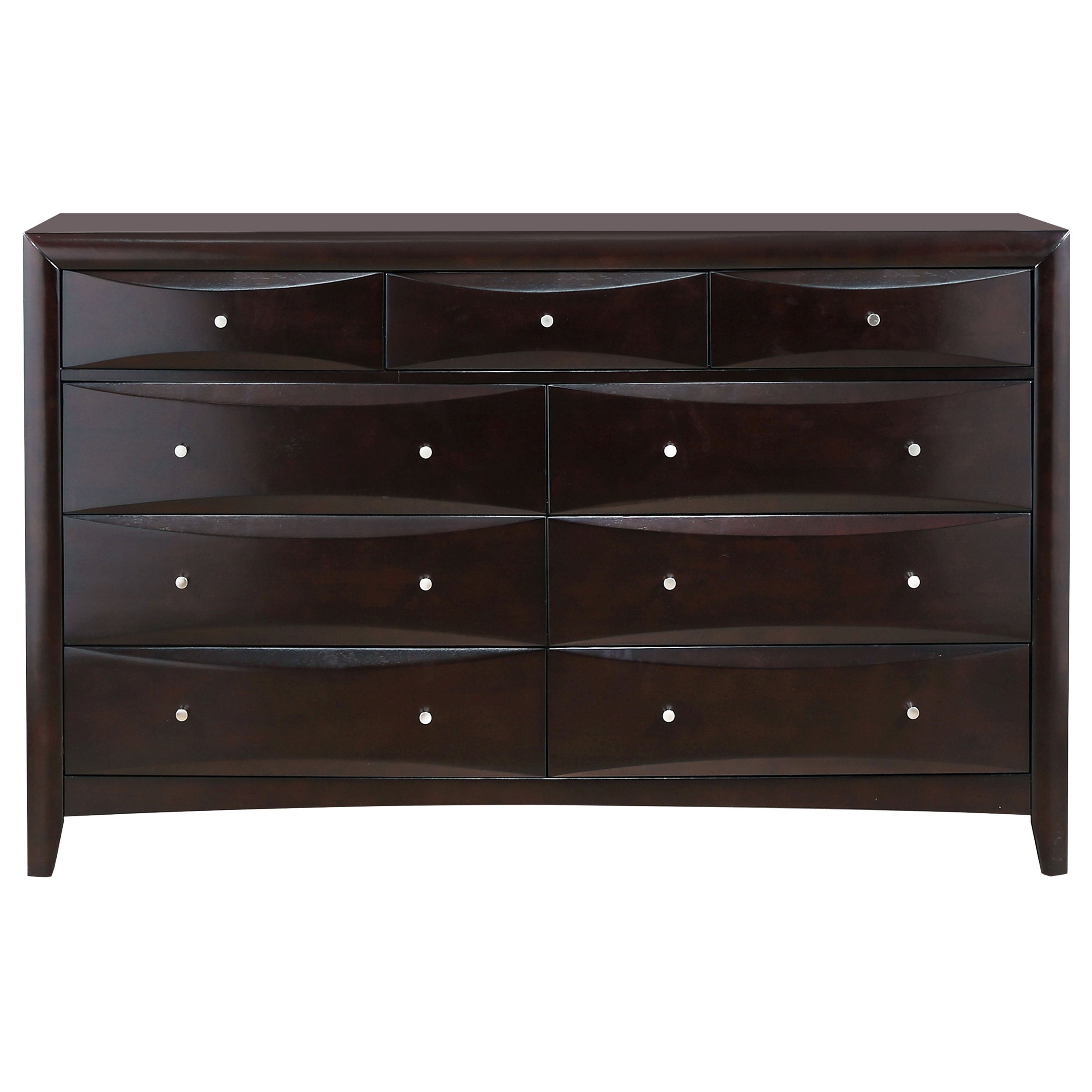 Phoenix 9-drawer Dresser Deep Cappuccino