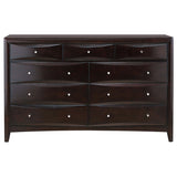 Phoenix 9-drawer Dresser Deep Cappuccino