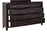 Phoenix 9-drawer Dresser Deep Cappuccino