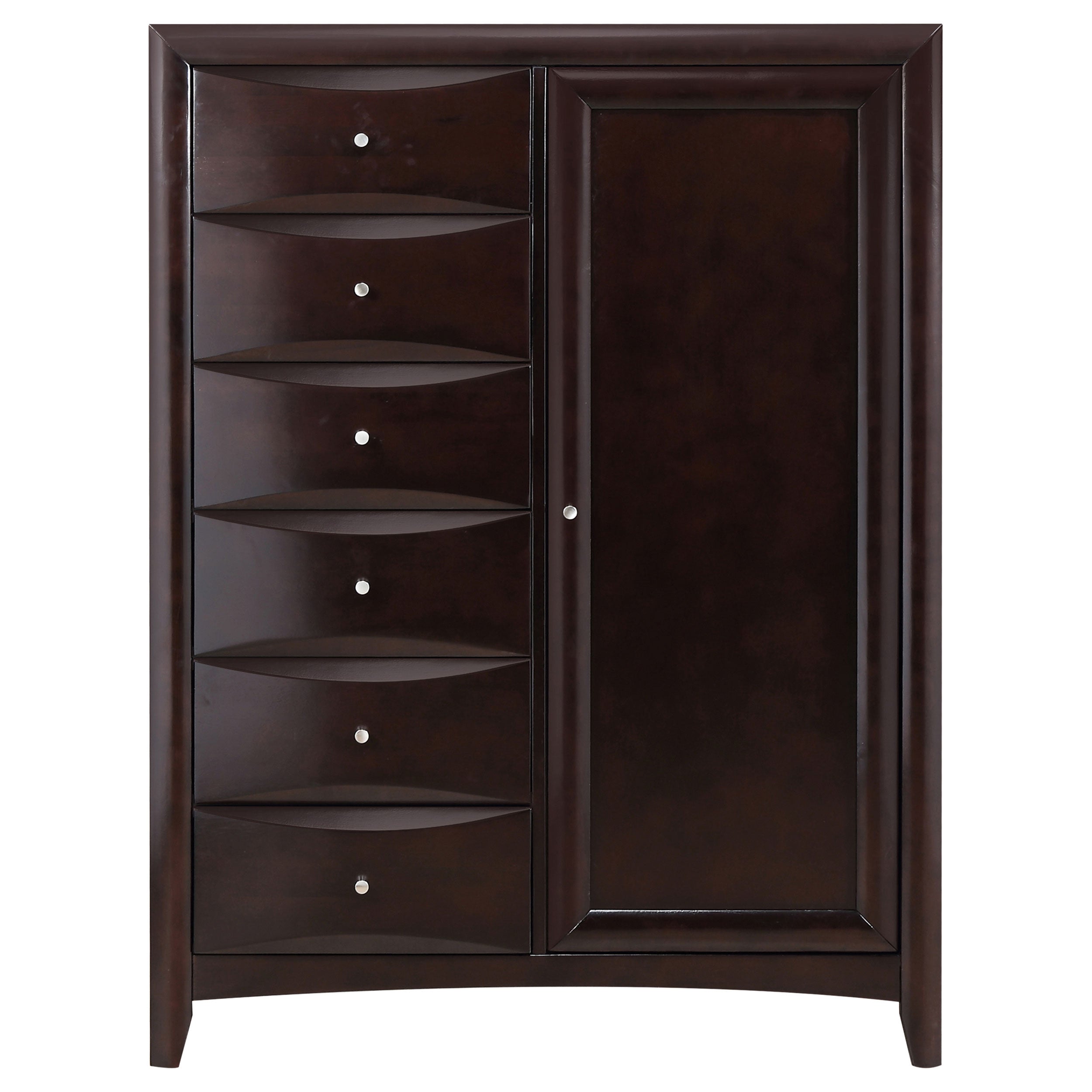 Phoenix 6-drawer Door Chest Deep Cappuccino