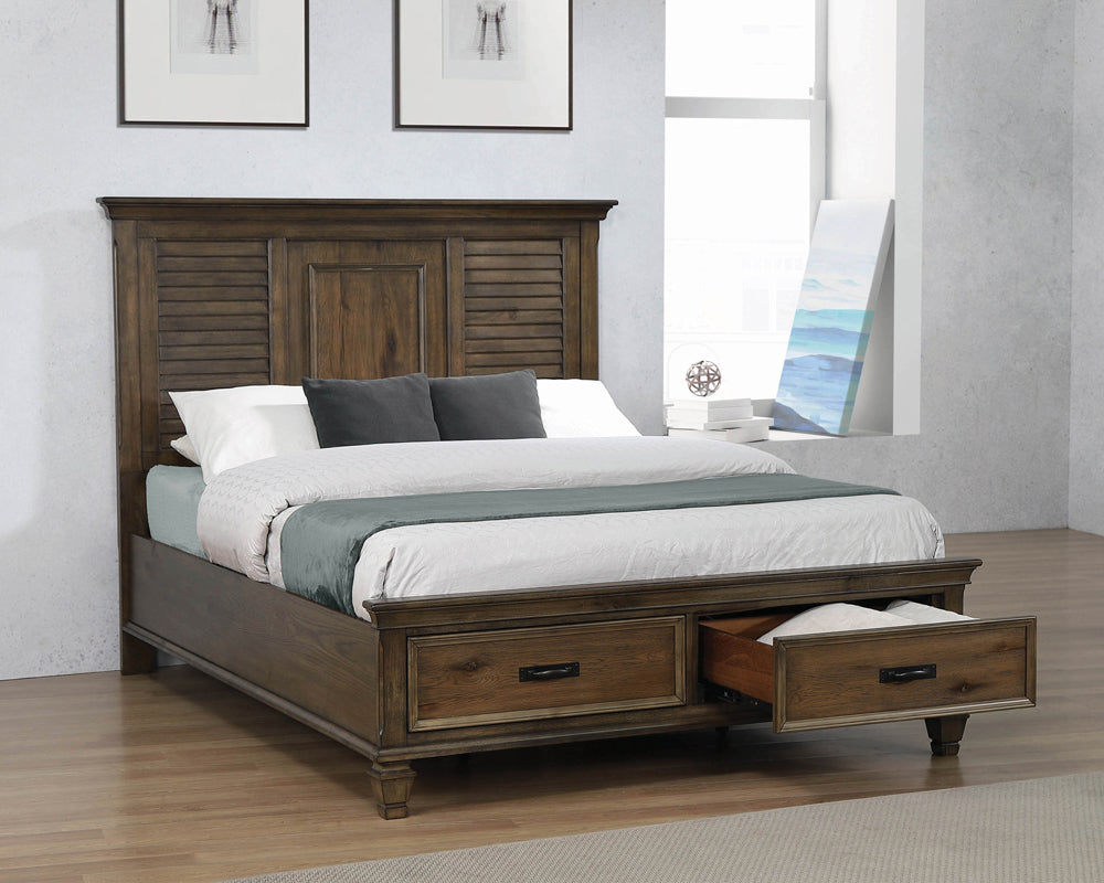 Franco  Storage Bed Burnished Oak