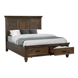 Franco  Storage Bed Burnished Oak