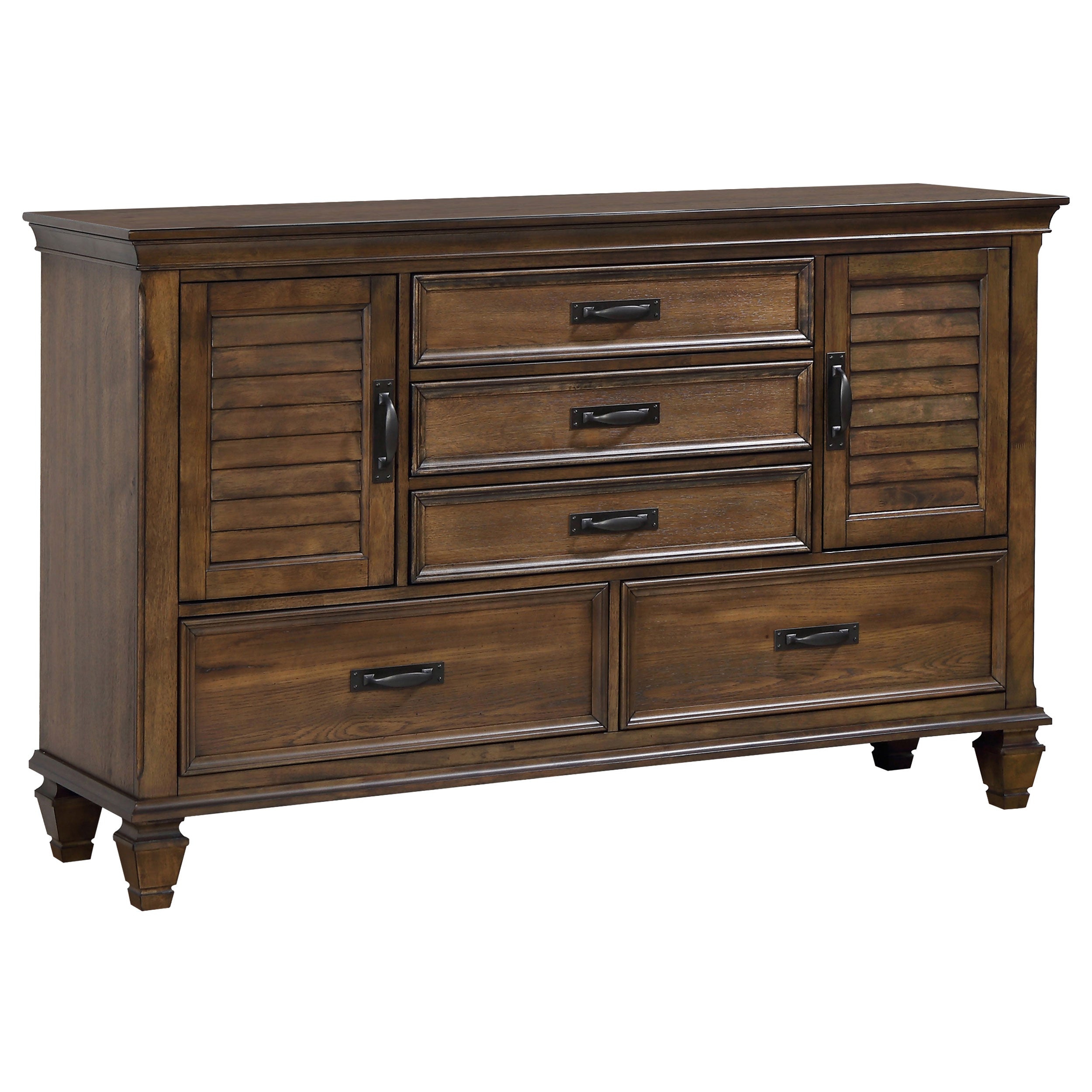 Franco   Bedroom Set Burnished Oak