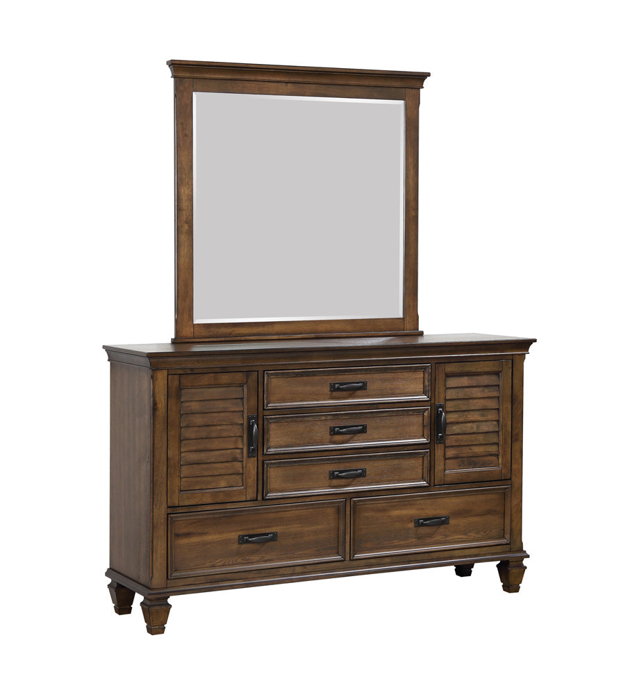 Franco   Storage Bedroom Set Burnished Oak