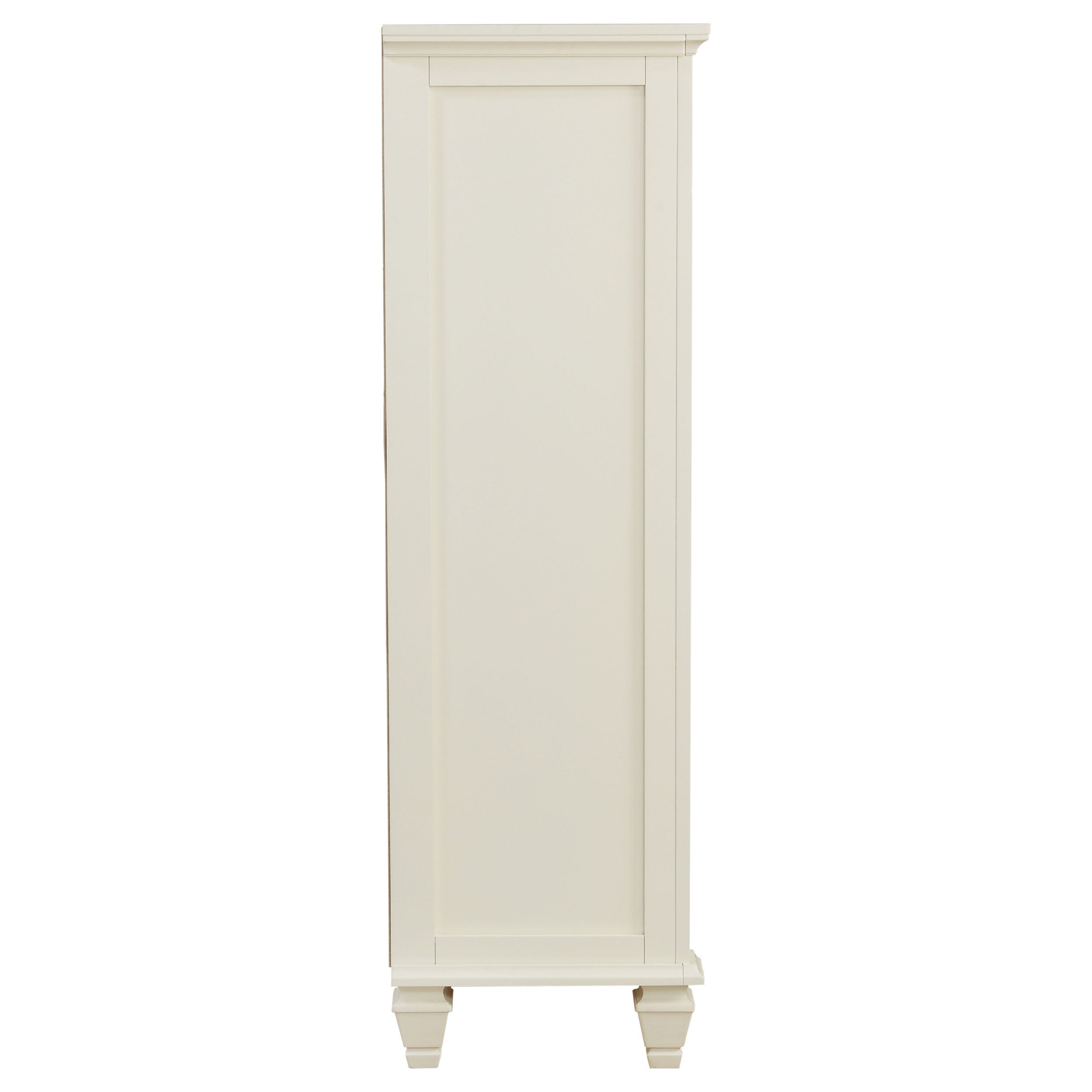 Sandy Beach 5-drawer Rectangular Chest Cream White