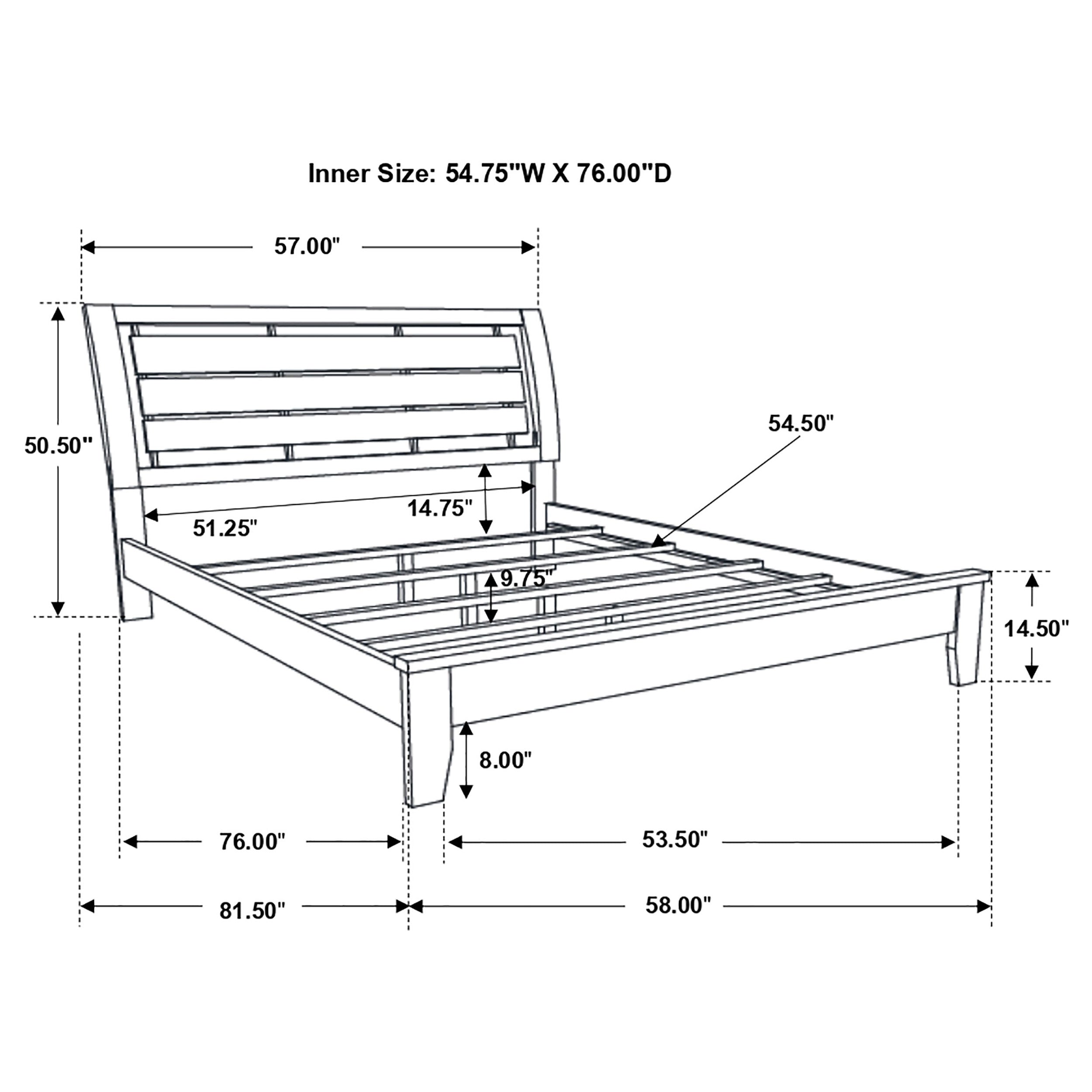 Serenity  Panel Bed Rich Merlot