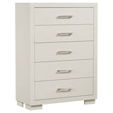 Jessica 5-drawer Chest White