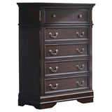 Cambridge 5-drawer Rectangular Chest Cappuccino