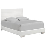 Felicity  Panel Bed Glossy White