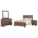 Kauffman Bedroom Set with High Straight Headboard