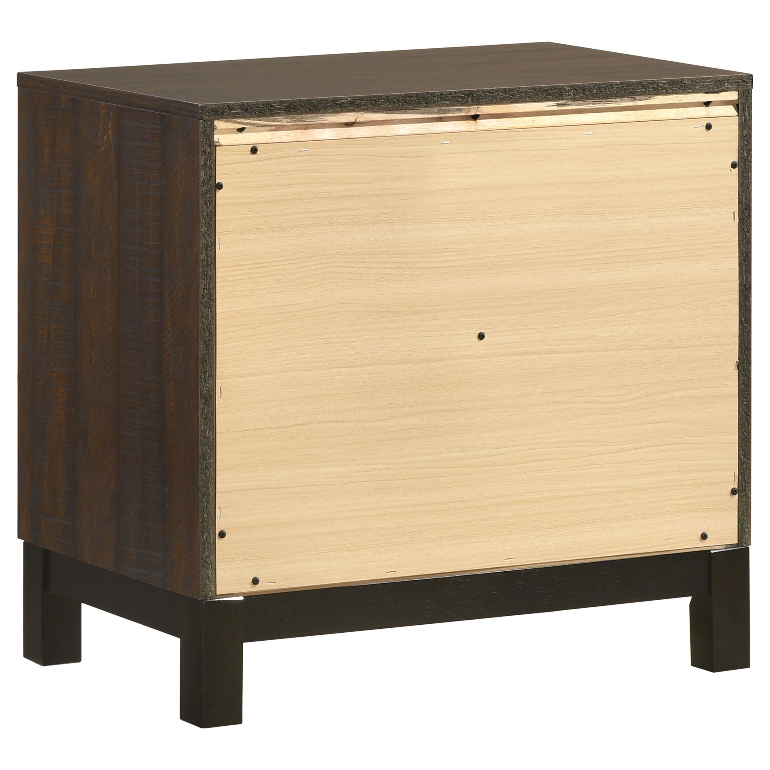 Edmonton 2-drawer Nightstand Rustic Tobacco