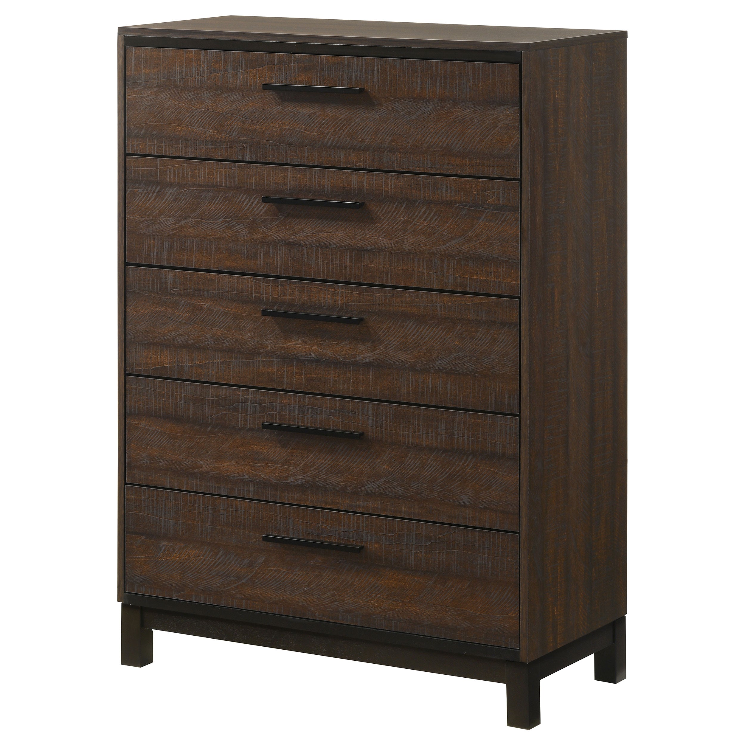 Edmonton 5-drawer Chest Rustic Tobacco