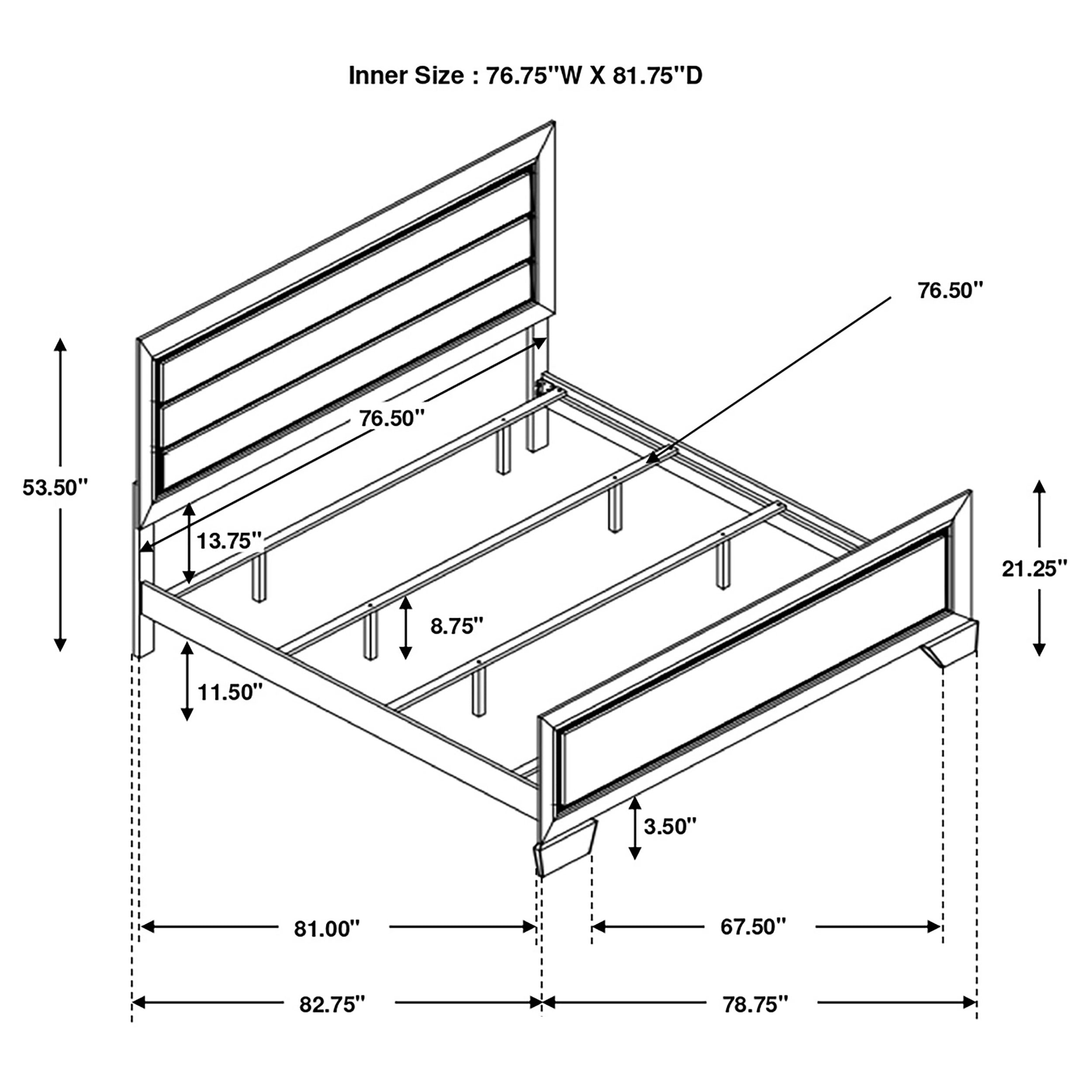 Kauffman  Panel Bed Dark Cocoa