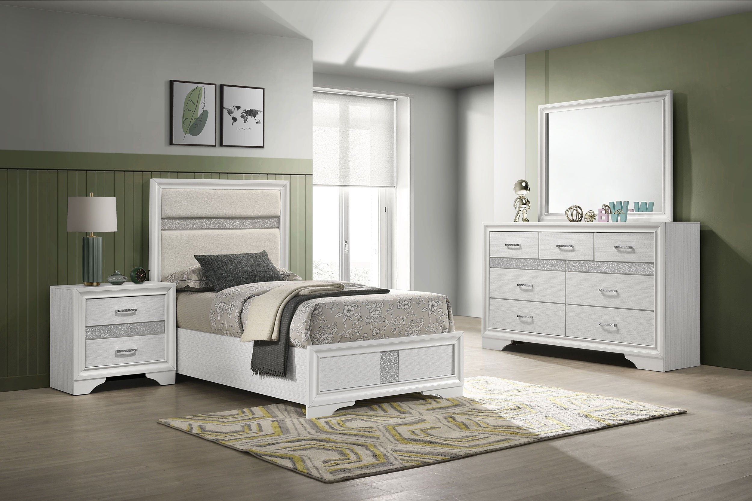 Miranda   Bedroom Set White