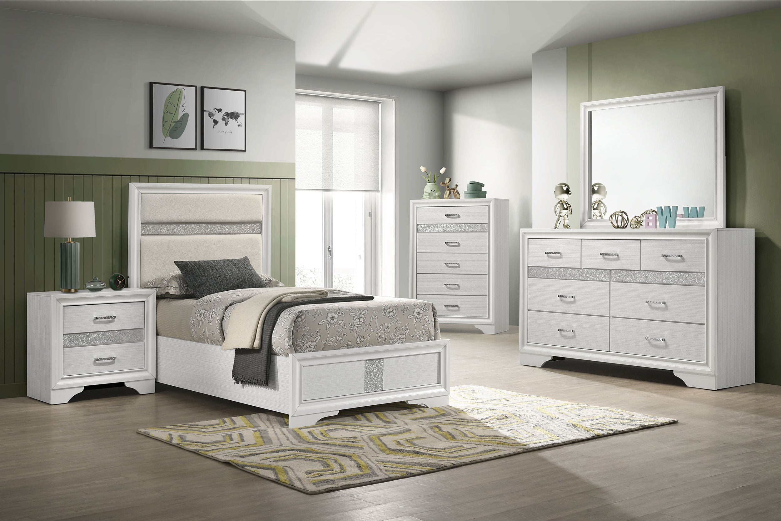 Miranda   Bedroom Set White