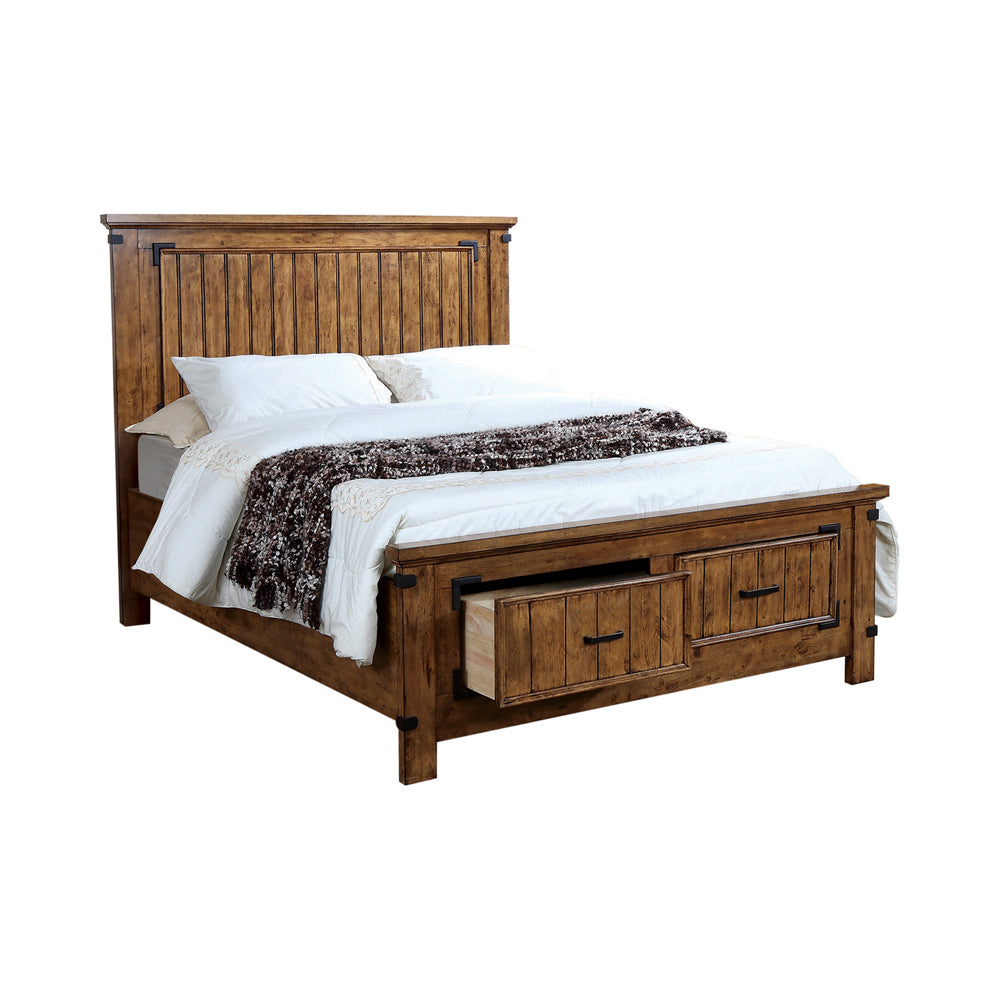 Brenner  Storage Bed Rustic Honey