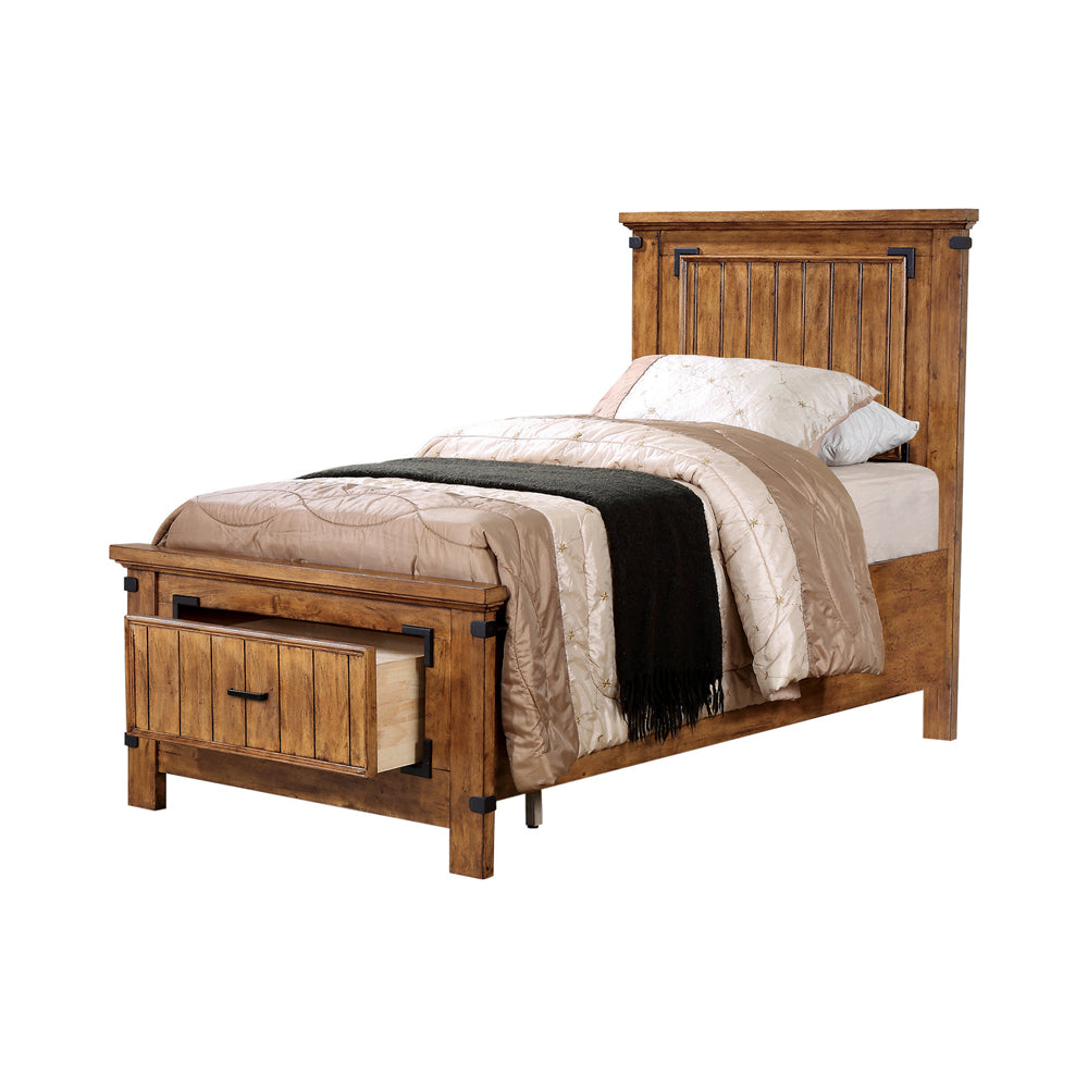 Brenner Storage Bedroom Set Rustic Honey