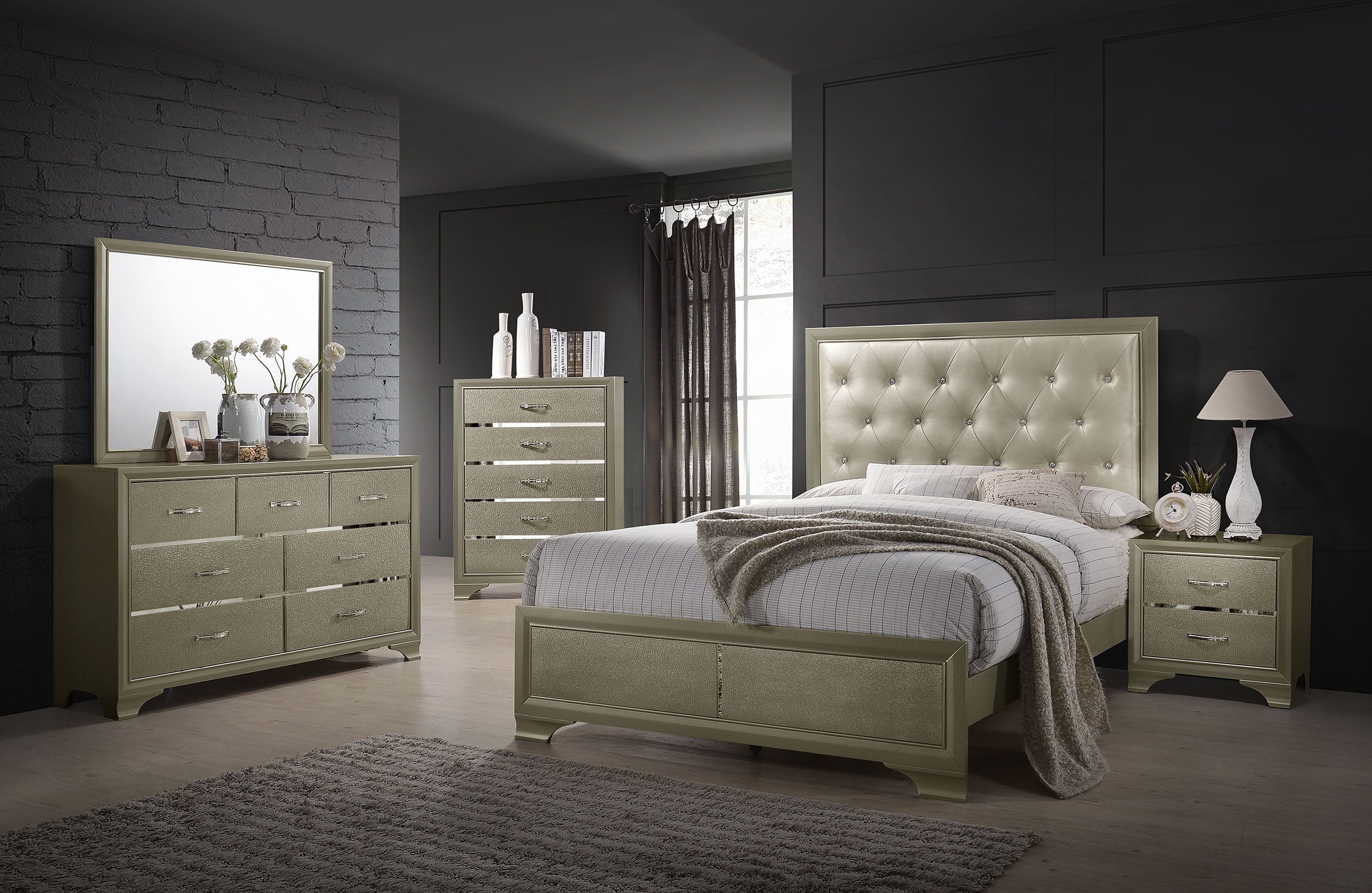 Beaumont 7-drawer Rectangular Dresser Champagne