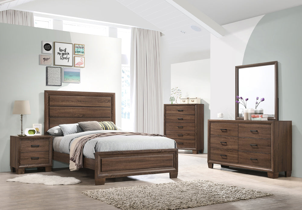 Brandon Bedroom Set Medium Warm Brown