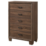 Brandon 5-drawer Chest Medium Warm Brown