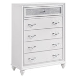 Barzini 5-drawer Chest White