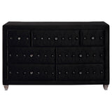 Deanna 7-drawer Rectangular Dresser Black